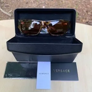 Authentic VERSACE Sunglasses Tortoiseshell and Gold NEW in Versace case & box Versace | Accessories | Authentic Versace Sunglasses  main image 4